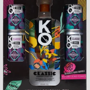 buy KO classic gin and get 4 tonics free