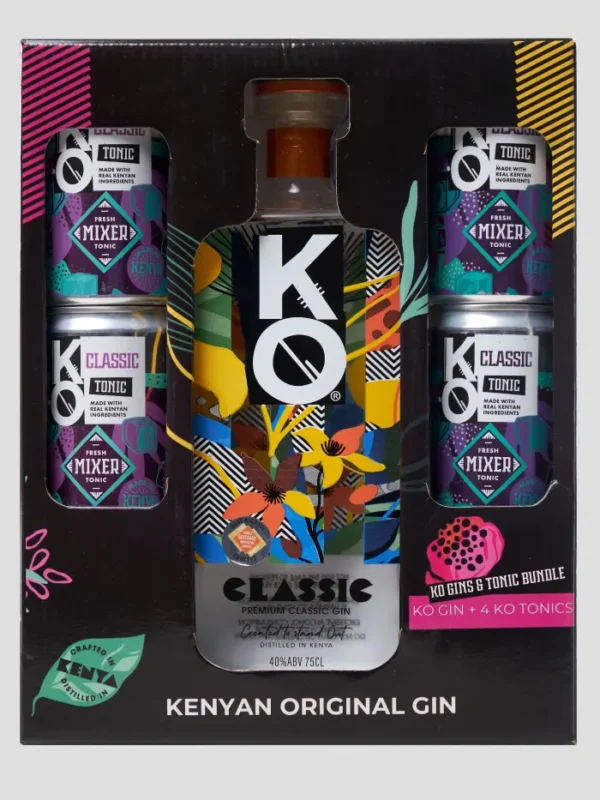 buy KO classic gin and get 4 tonics free